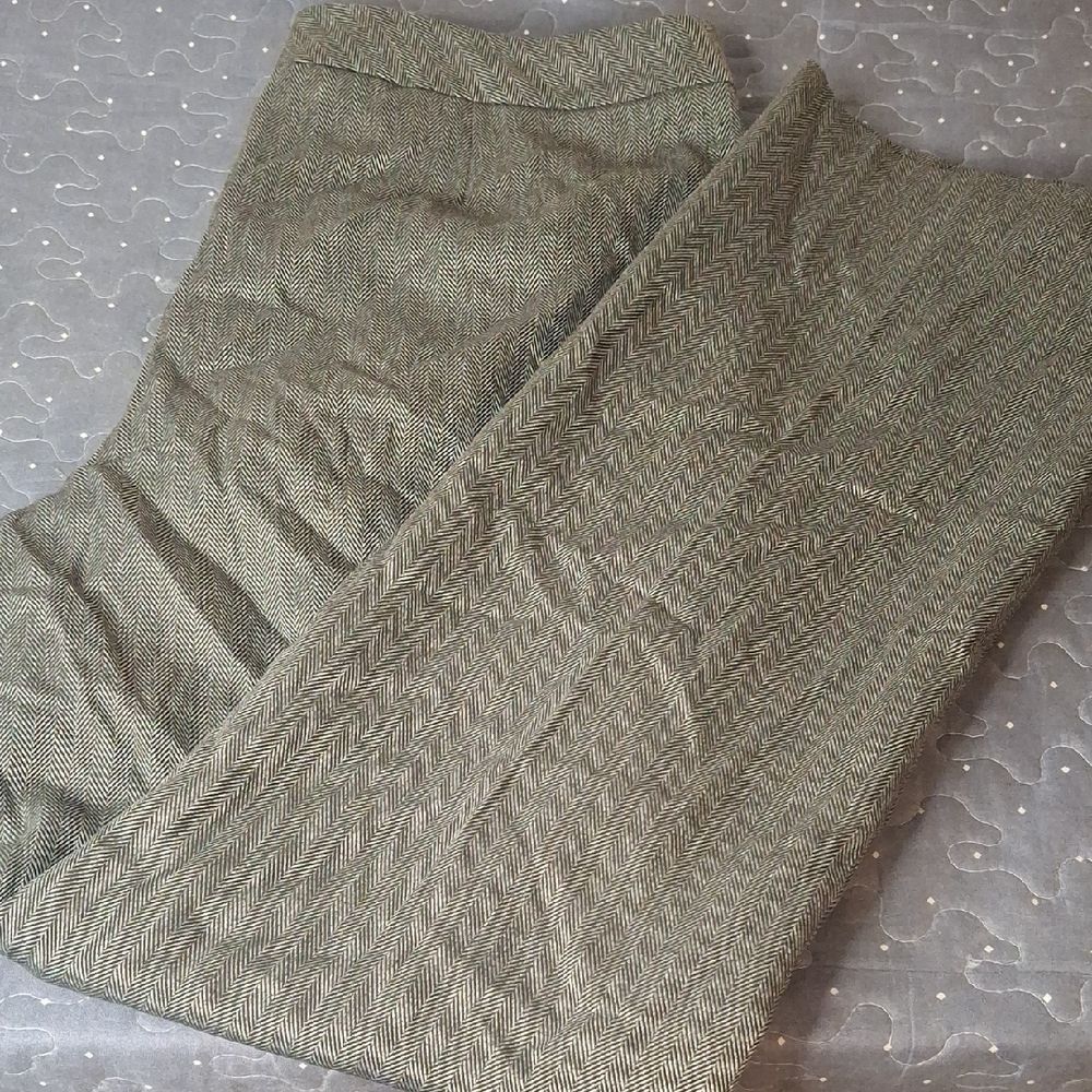 Le Suit Herringbone Patterned Pants size 12
